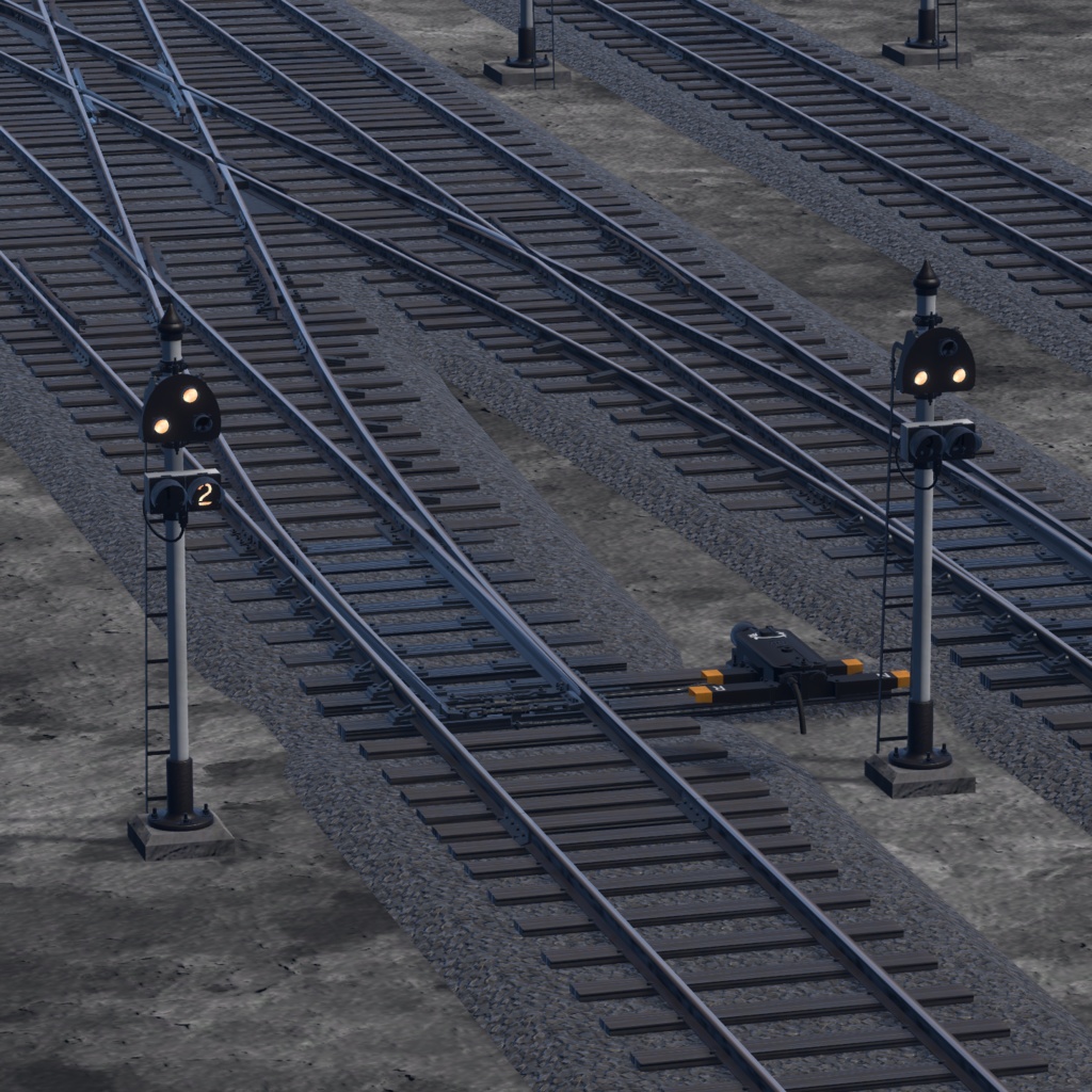 【VRChat想定】入換信号機・入換標識