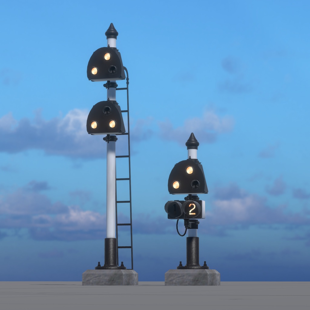 【VRChat想定】入換信号機・入換標識