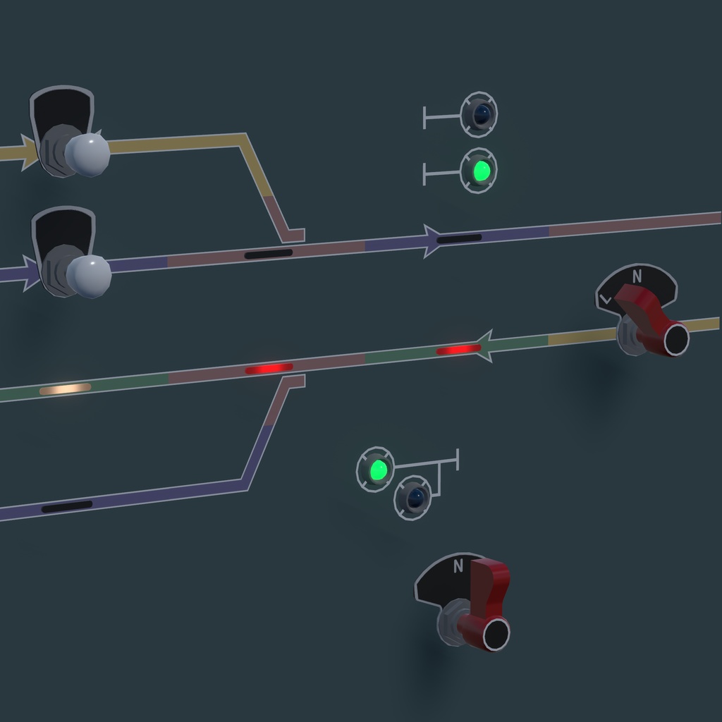 【VRChat想定】継電連動盤モジュールキット(無料配布アイテム)