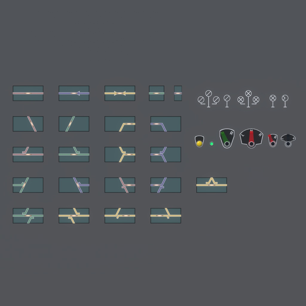 【VRChat想定】継電連動盤モジュールキット(無料配布アイテム)