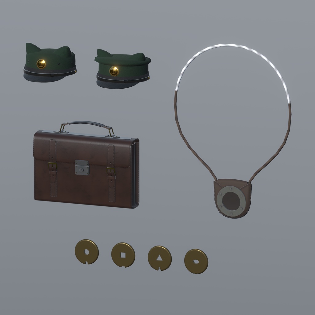 【アバター用アイテム】猫の運転士さん