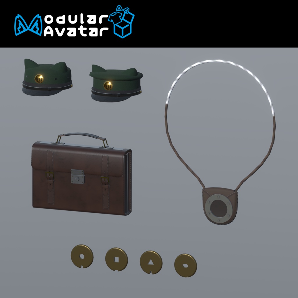 【アバター用アイテム】猫の運転士さん