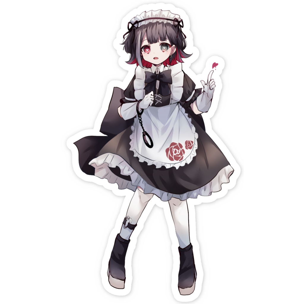 メイドサンくろみやのステッカー♡