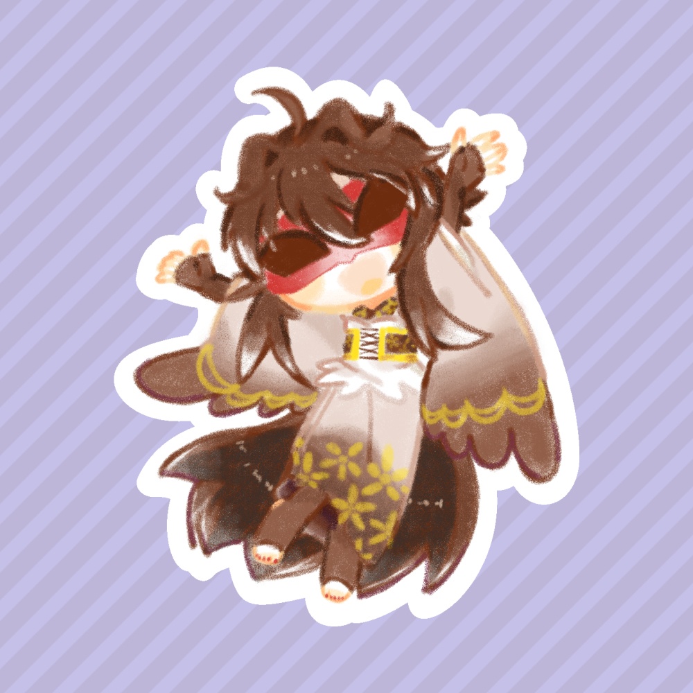 ステッカー/6.花鶏音ひわさん