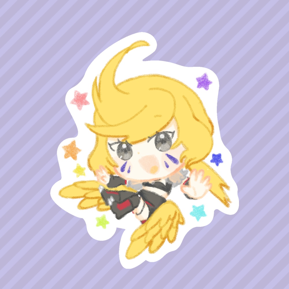 ステッカー/20.なないろニジさん