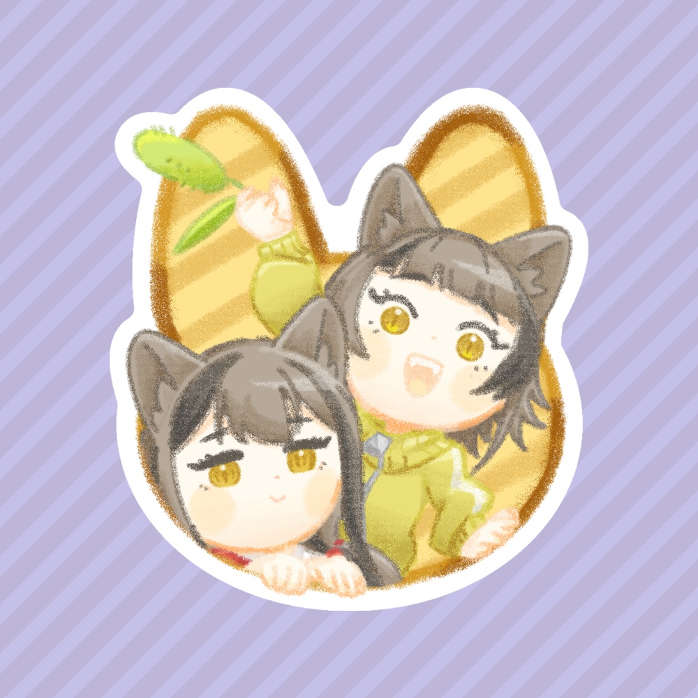 ステッカー/21.新歌宙さん・新歌藍さん