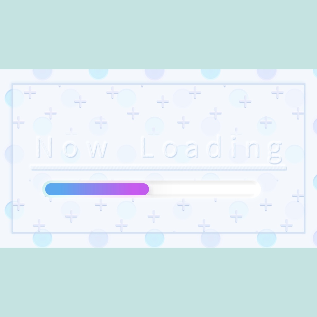 【配信者向け】おしゃれなローディング画面（ループ）