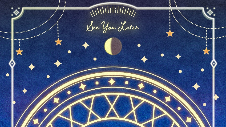 【配信者向け】「Moonlight」待機/離席/終了画面の動画素材_BRB_Stream Screen