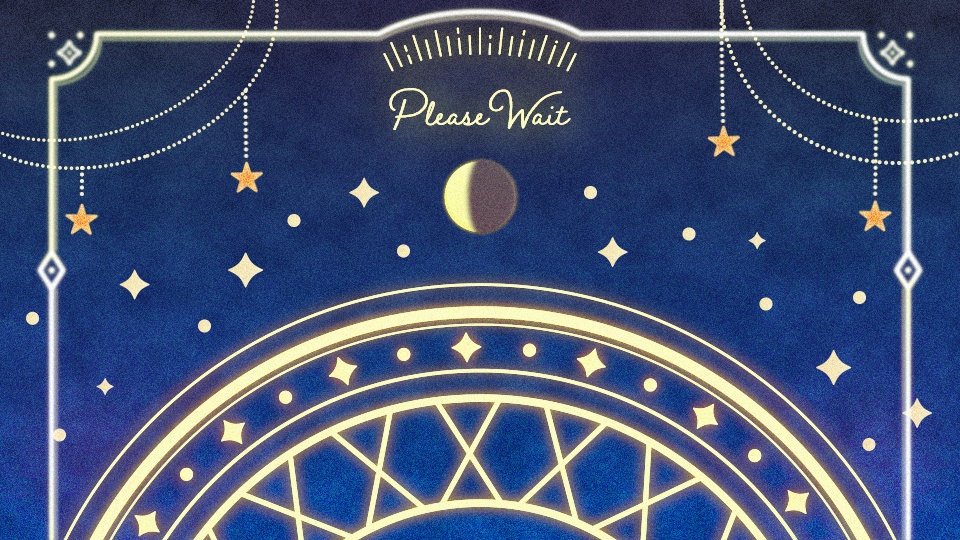 【配信者向け】「Moonlight」待機/離席/終了画面の動画素材_BRB_Stream Screen