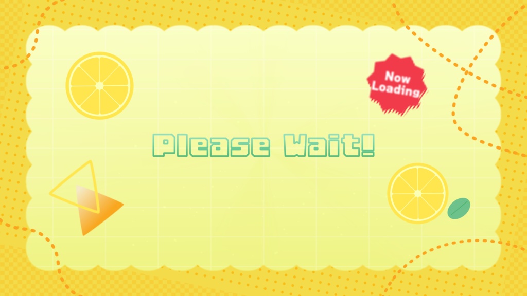 【配信者向け】「Lemon Squash」待機/離席/終了画面の動画素材_BRB_Stream Screen