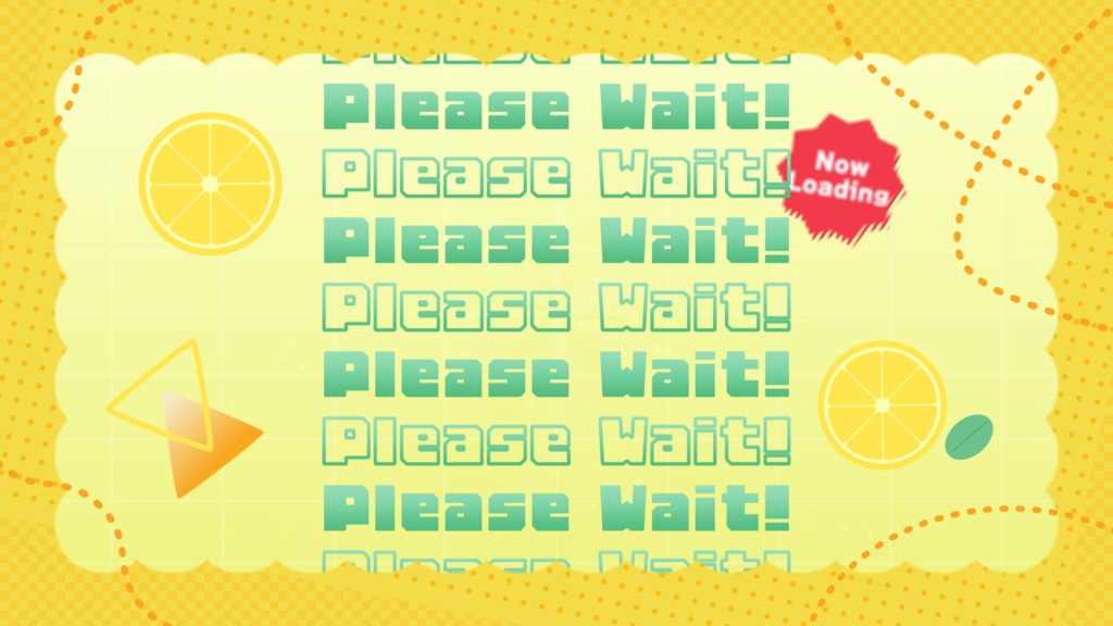 【配信者向け】「Lemon Squash」待機/離席/終了画面の動画素材_BRB_Stream Screen
