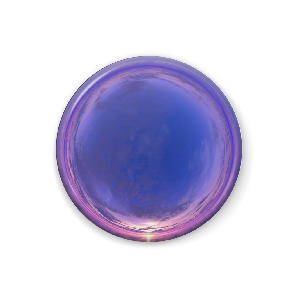 空の缶バッジ - C037