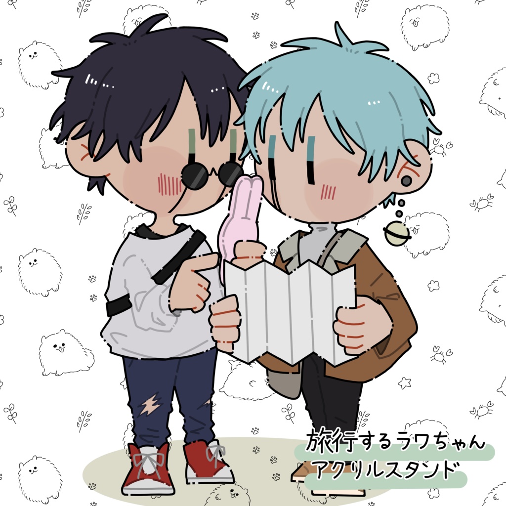 旅行するラワちゃんアクリルスタンド