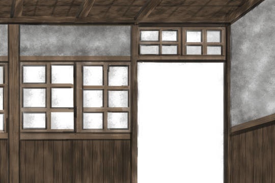 【背景素材】ホラー用背景 廃校舎の教室