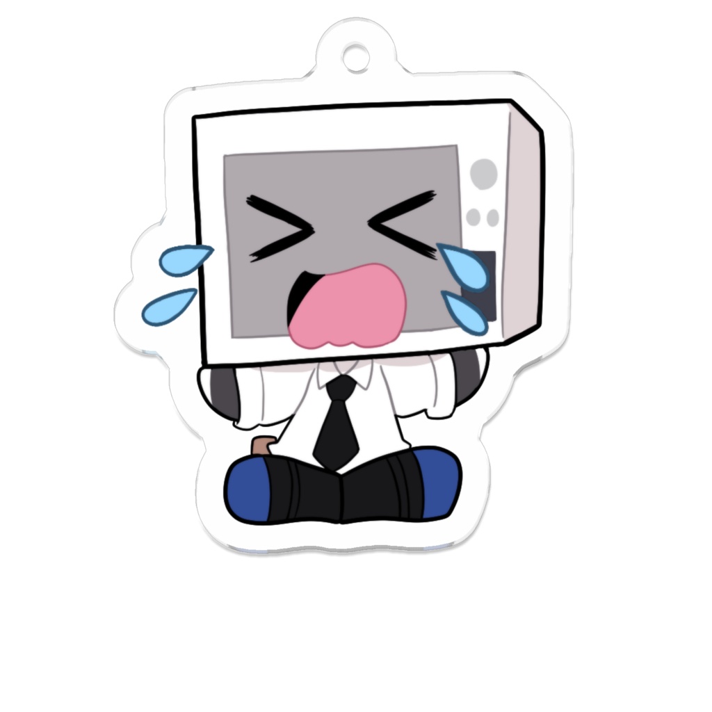 キーホルダー【No.5 泣き顔】