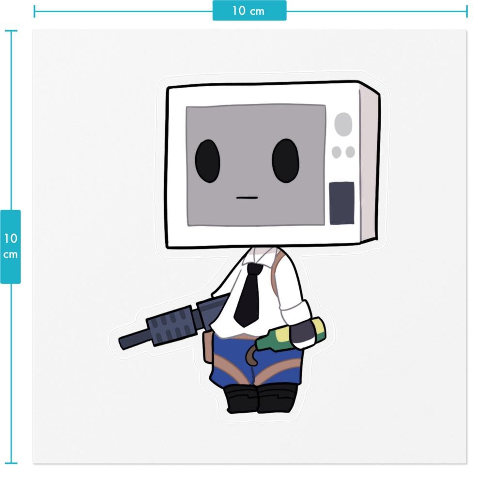 ステッカー【No.3 真顔】