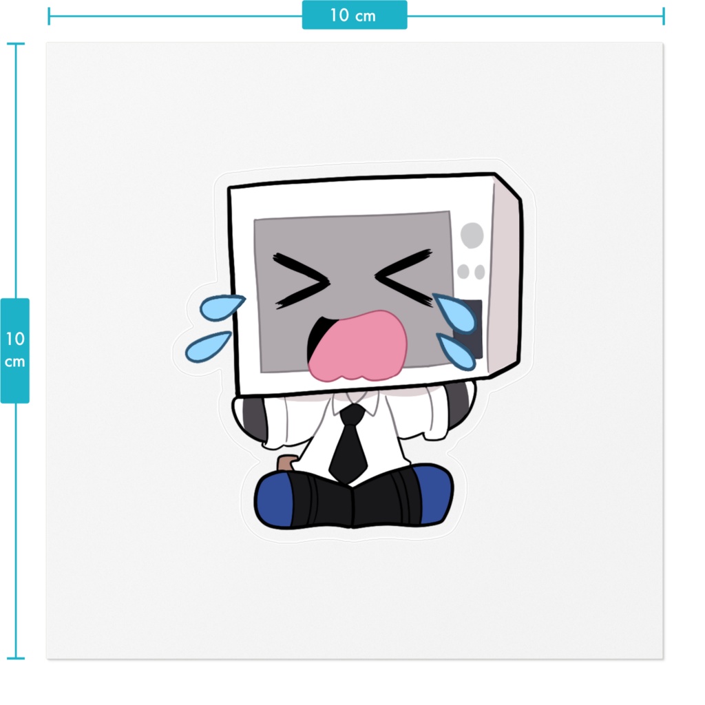 ステッカー【No.5 泣き顔】