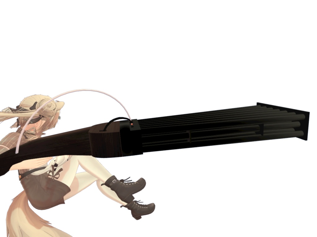 【VRChat想定】二十連発斉発銃