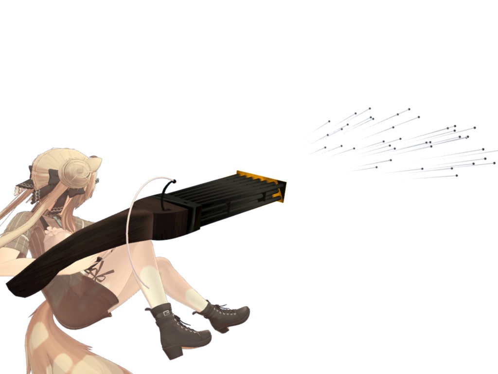 【VRChat想定】二十連発斉発銃