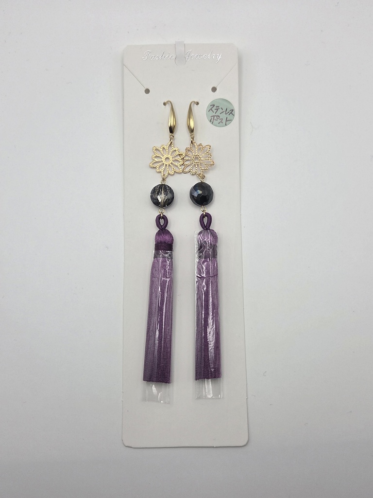 原神モチーフ アクセサリー 雷電影 ピアス