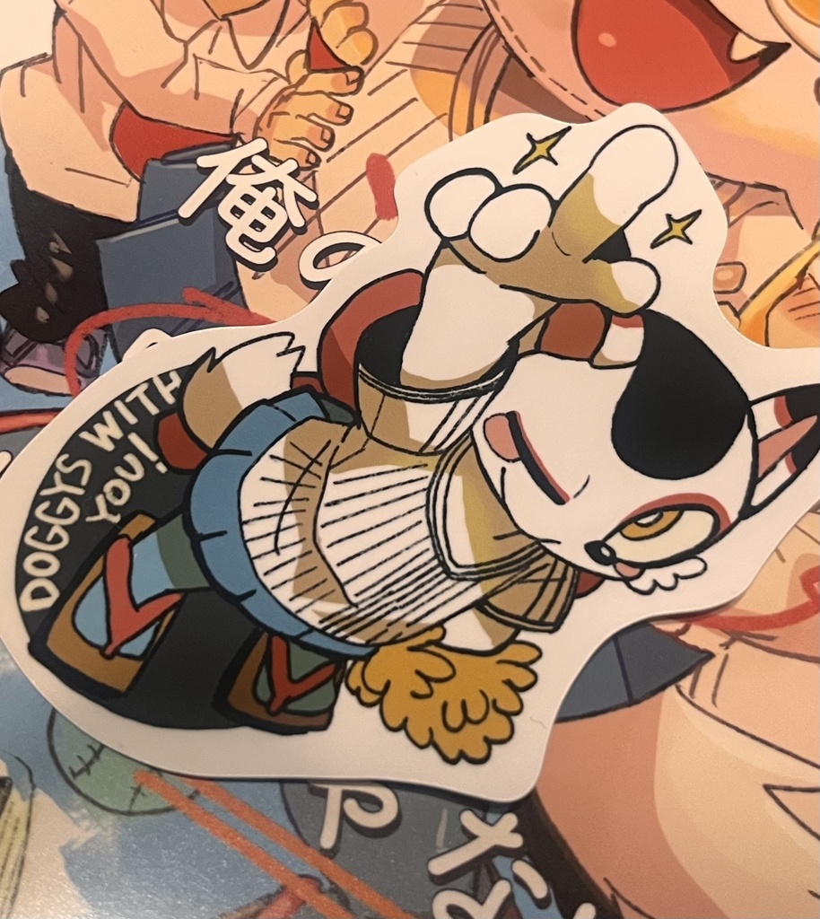 ハリ子ちゃんステッカー