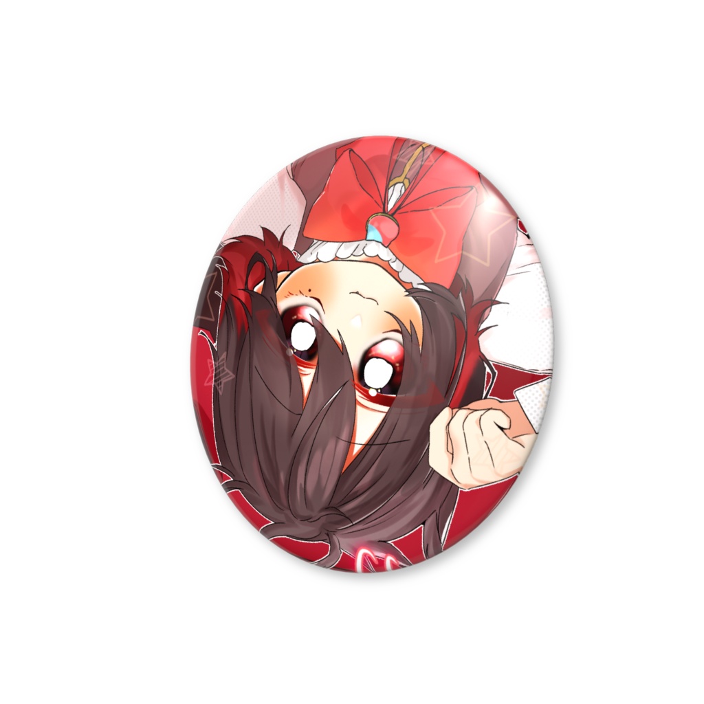 あまの。くんの缶バッジ(1周年のすがた)