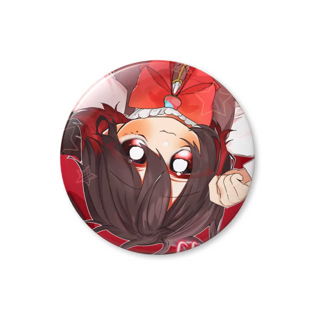 あまの。くんの缶バッジ(1周年のすがた)