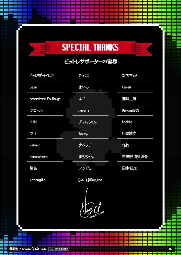 TAB譜:毎日トレーニングLEVEL8【Creator's bit rate】