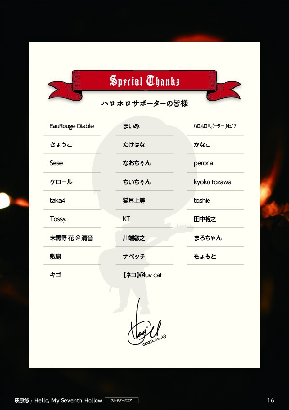 TAB譜:毎日トレーニングLEVEL7【Hello, My Seventh Hollow】