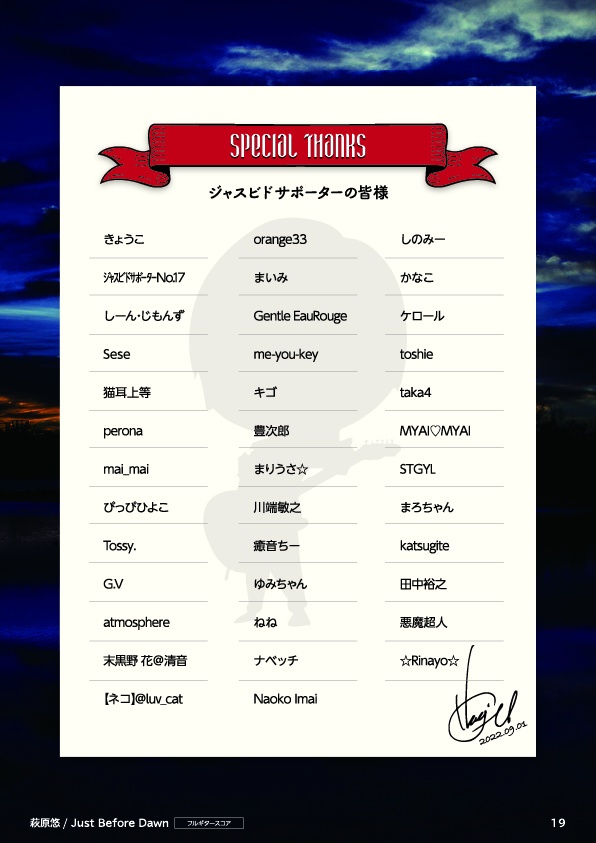 TAB譜:毎日トレーニングLEVEL10【Just Before Dawn】