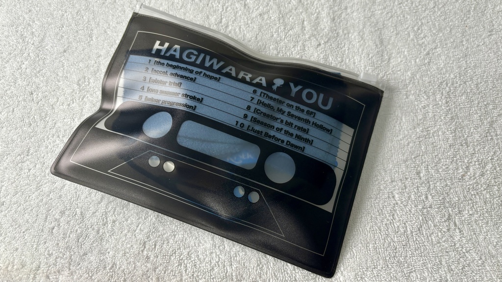 カセット風クリアポーチ