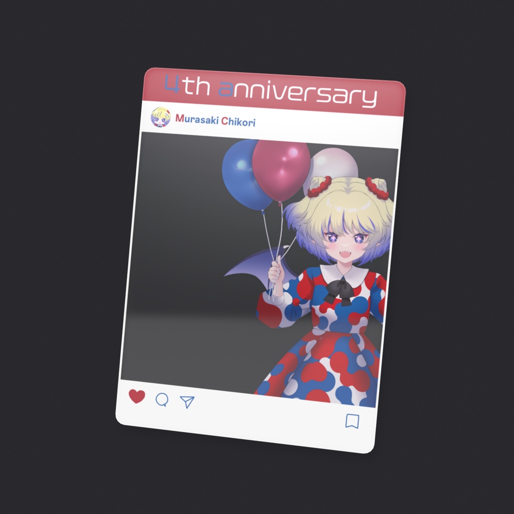 群咲ちこり4周年記念クリアカード