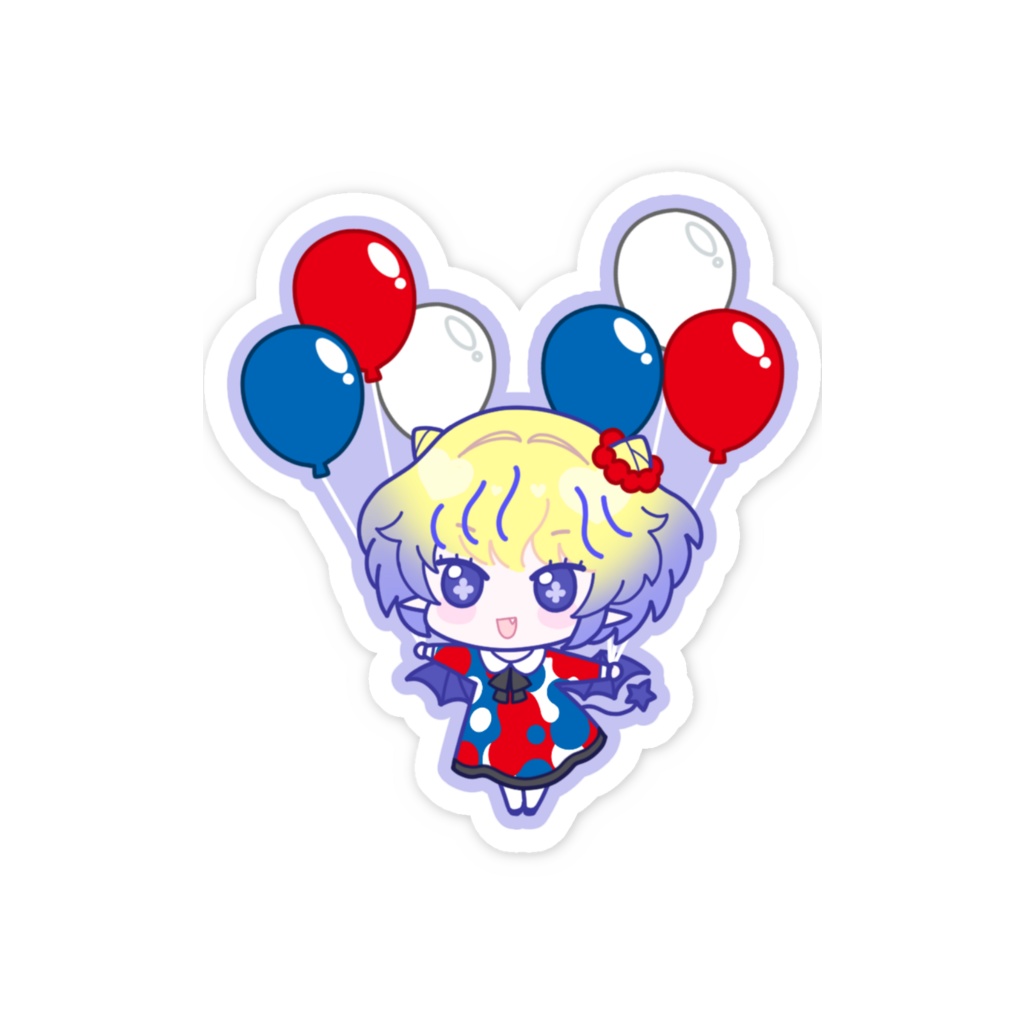 群咲ちこり4周年記念スマホステッカー