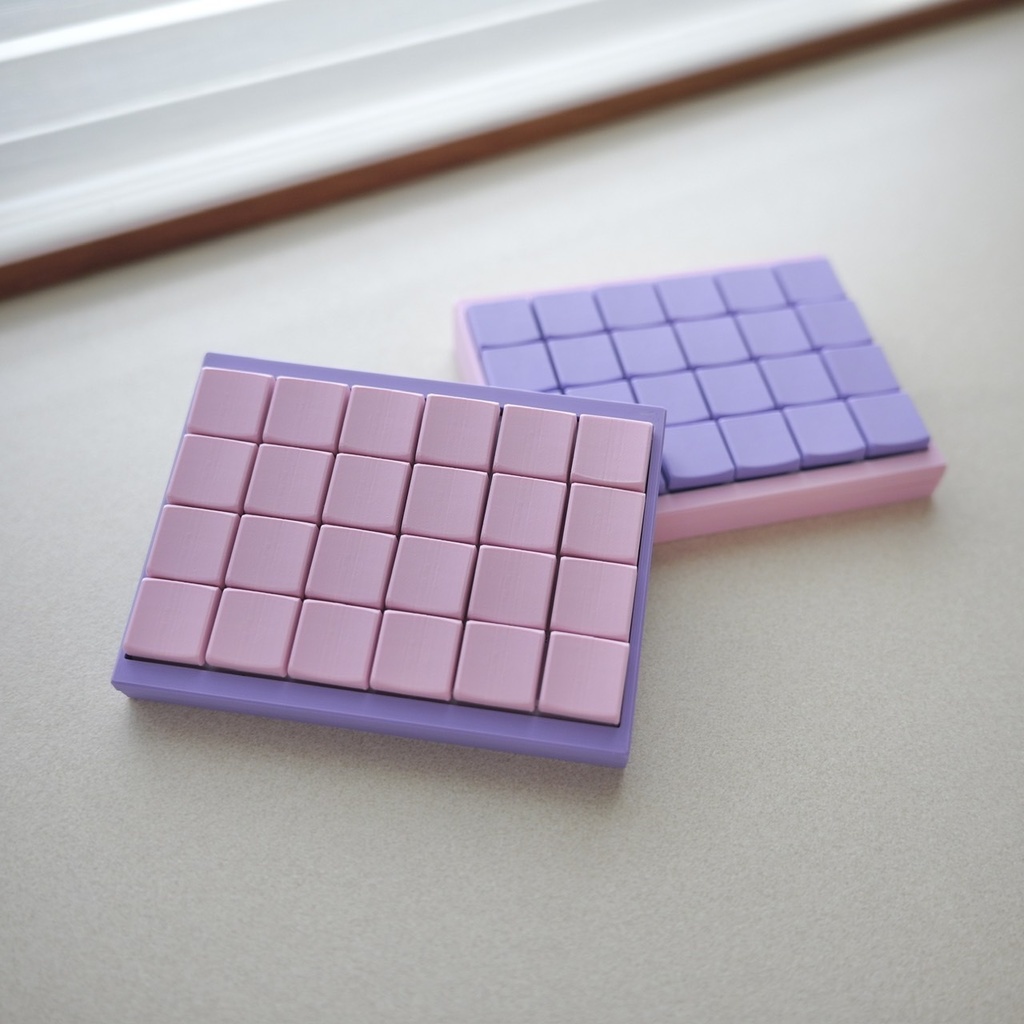 【ケース&キーキャップ付き】【はんだ付け済み】PEKS48 無線分割キーボードキット