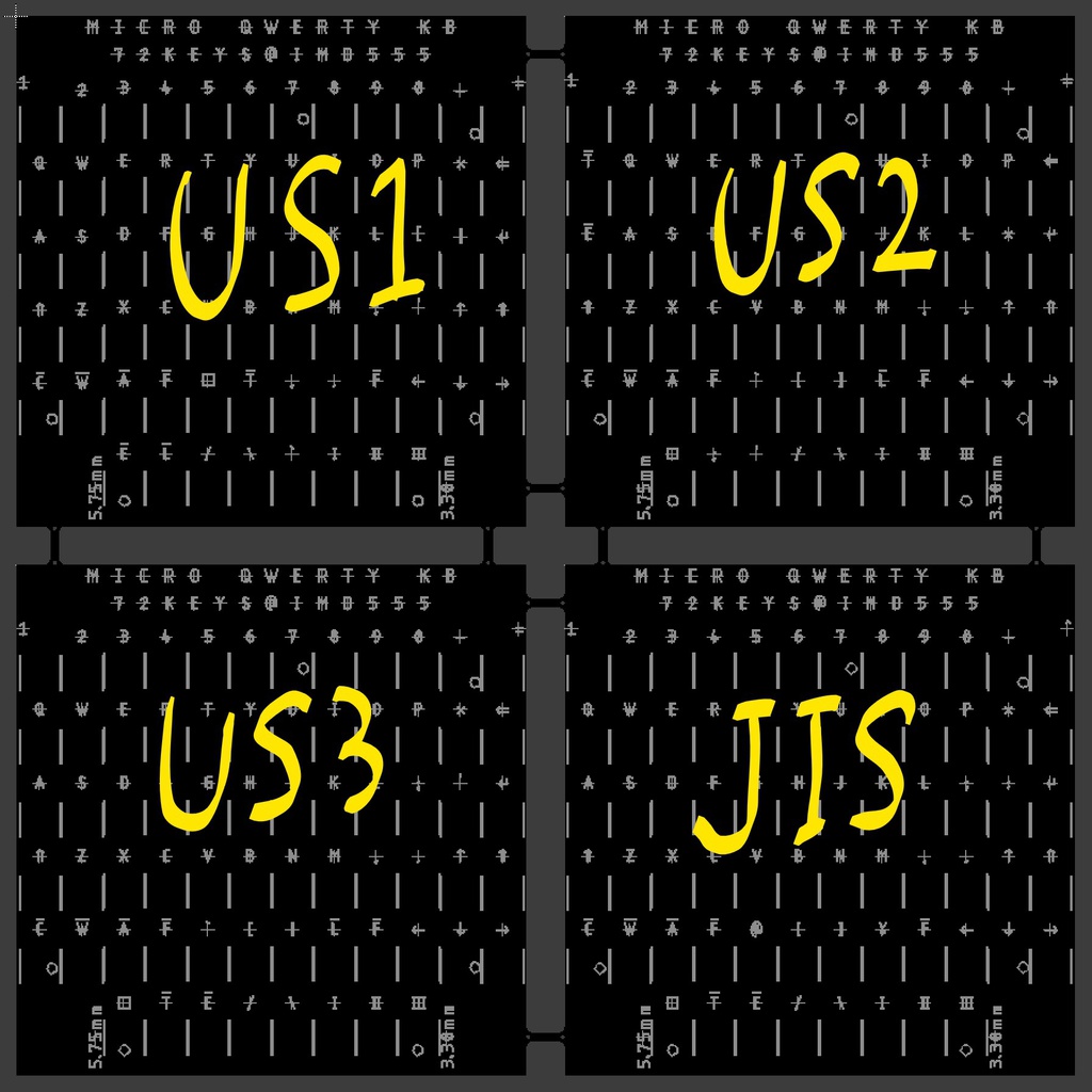 ② microQWERTY (v2) 白