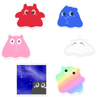 メンダコ(?)ちゃんアクリルキーホルダー