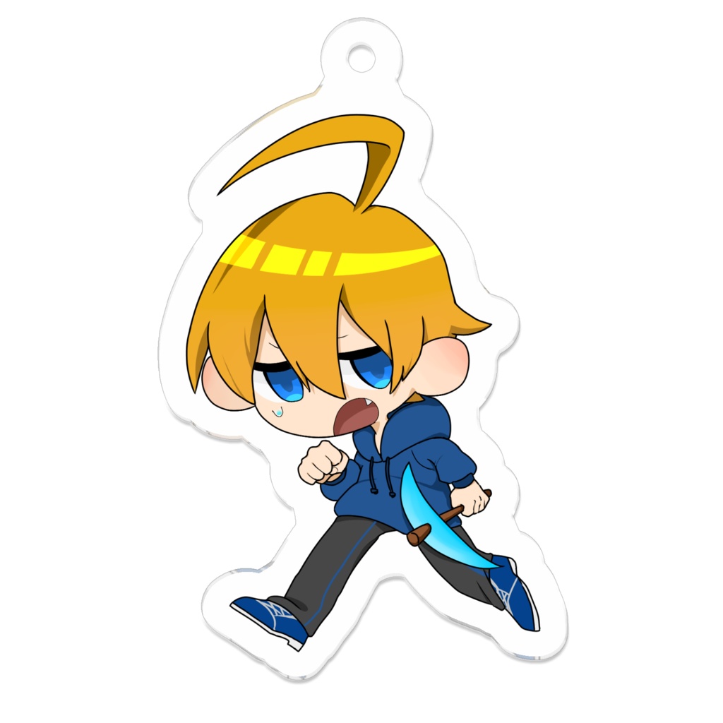 えりくんピッケル持ちキーホルダー