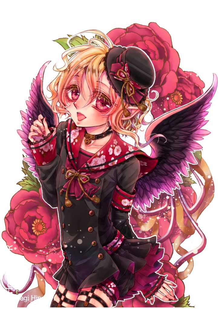 SS学園 ハニエラくん和風セーラーver アクリルキーホルダー