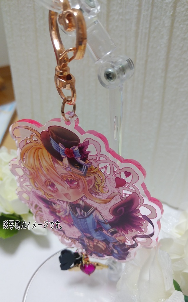 ハニエラくんアクリルキーホルダー(ちびキャラ制服ver)