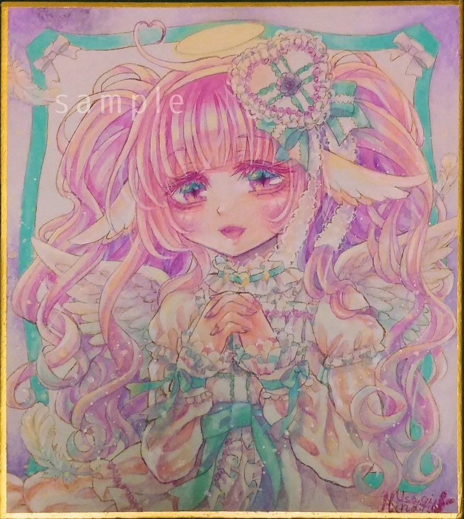小色紙原画イラスト　口リィタ天使っこ👼