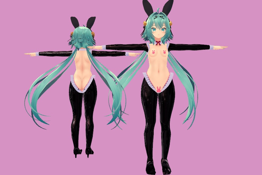 【VRC】兎前張り逆バニー【竜胆対応】