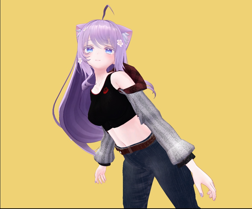 【VRC】萌ちゃん用デニム&ジャケット【萌対応】