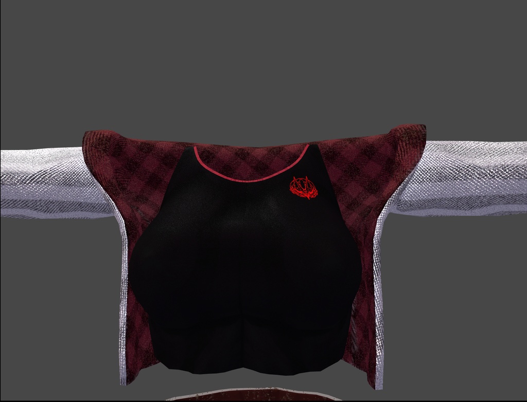 【VRC】萌ちゃん用デニム&ジャケット【萌対応】