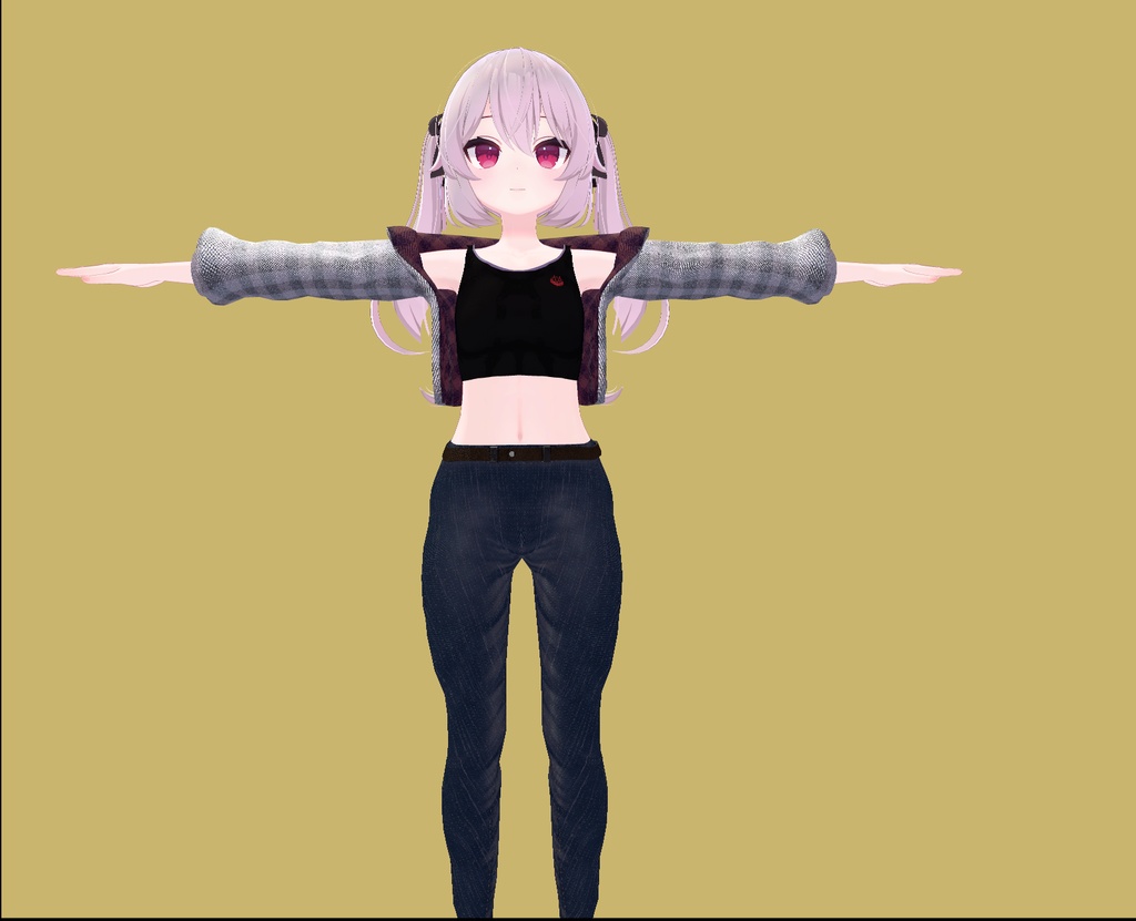 【VRC】カリンちゃん用デニム&ジャケット【カリン対応】