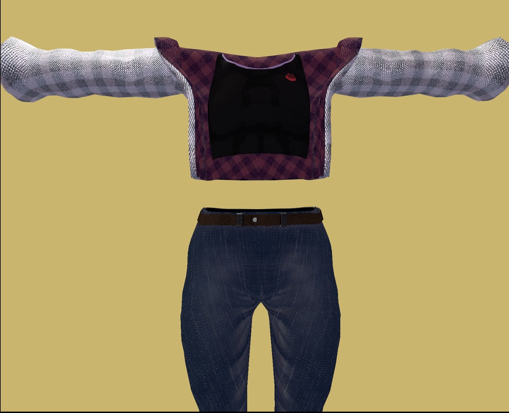 【VRC】カリンちゃん用デニム&ジャケット【カリン対応】