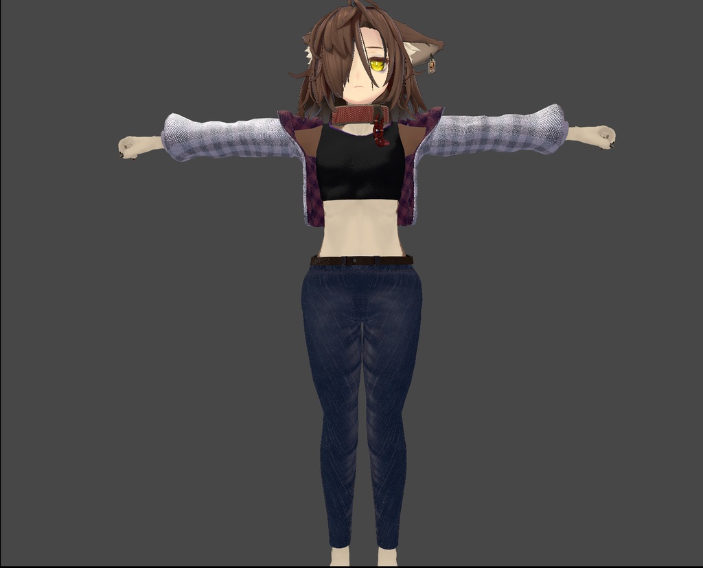 【VRC】トゥエル用デニム&ジャケット【トゥエル対応】