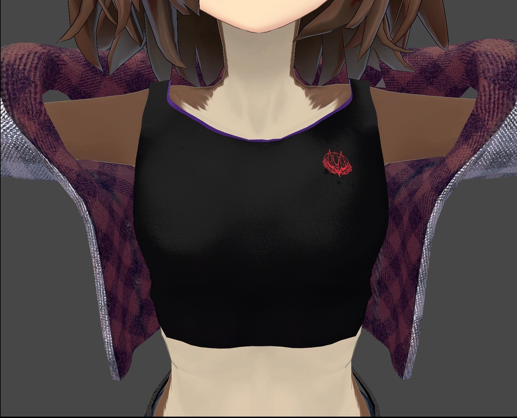 【VRC】トゥエル用デニム&ジャケット【トゥエル対応】