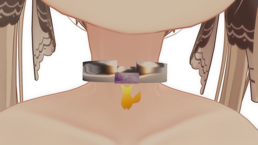 【VRC】お狐ランジェリー&狐チョーカー【マヌカ対応】