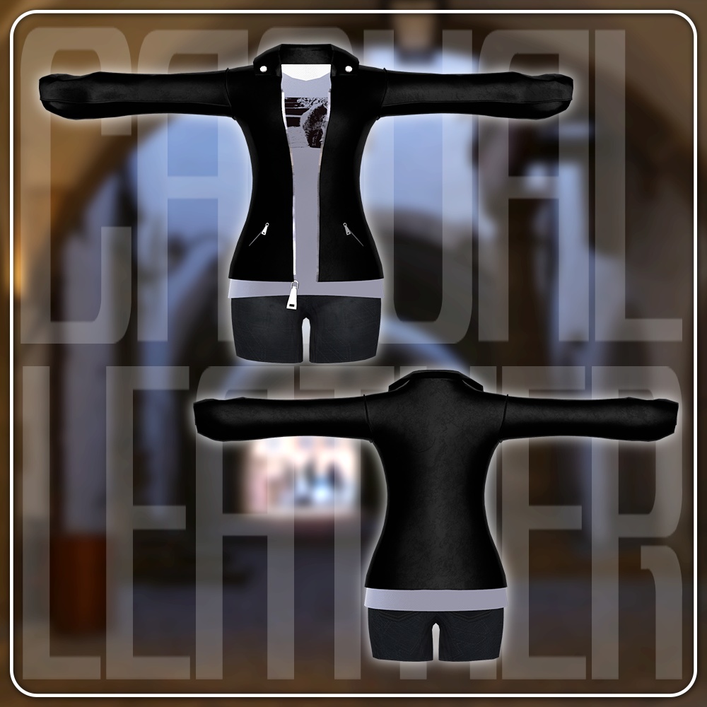 【VRC】カジュアルレザー&デニム【7アバター対応】