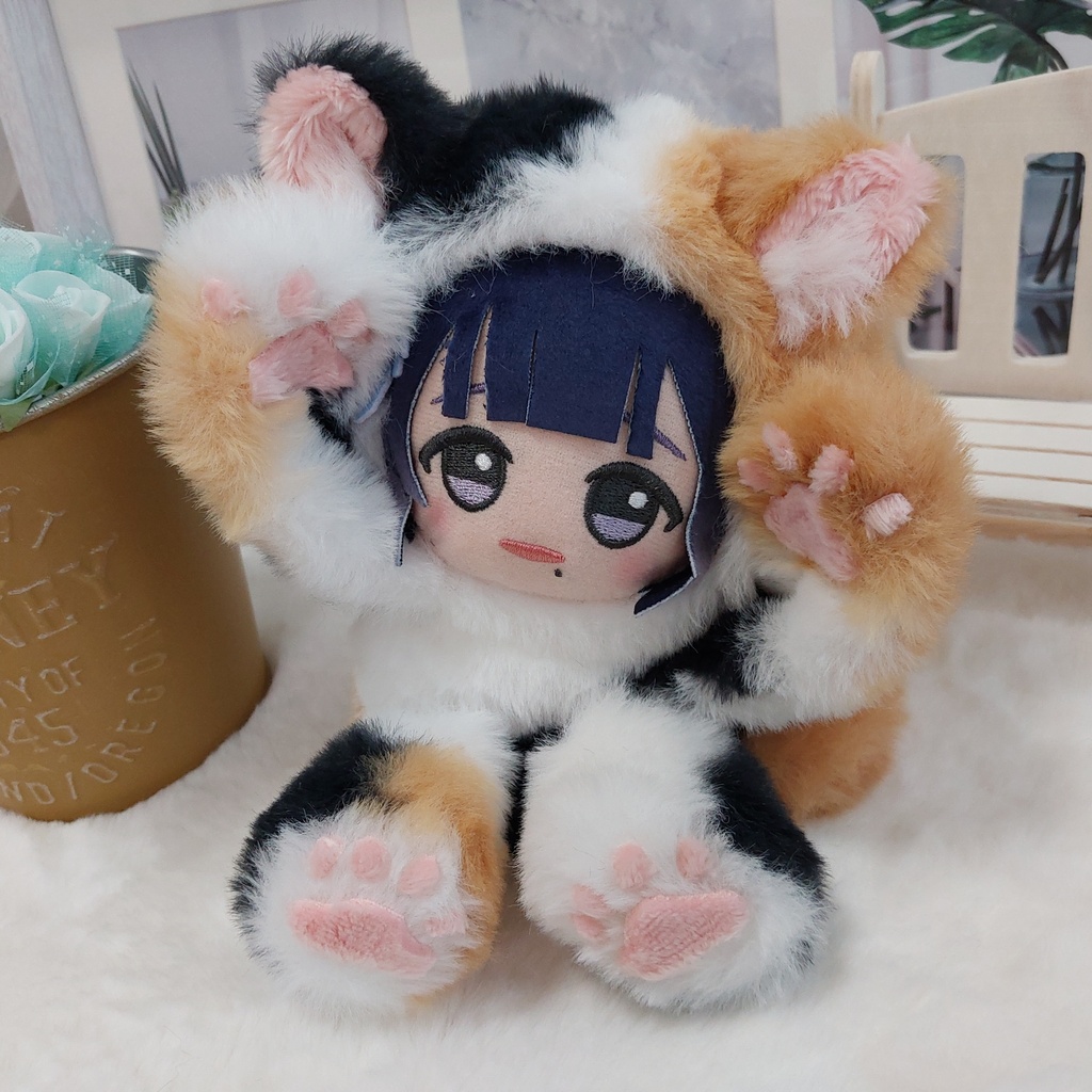 三毛だらけ⑧ あざとポーズ おすわりぬい服 ちびぐるみ対応 ぬい服 ねこ